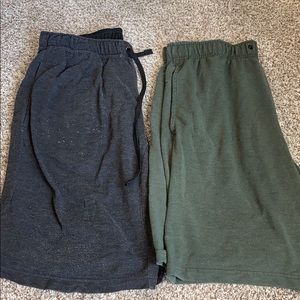 (2) Men’s Nike Shorts - Thick and so comfy